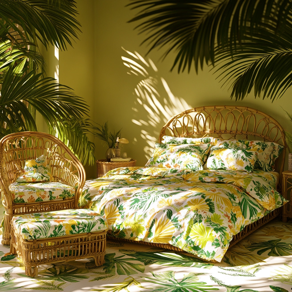 colorful farmhouse bedroom 48