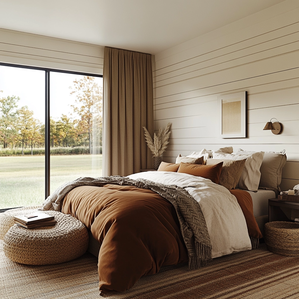 colorful farmhouse bedroom 60