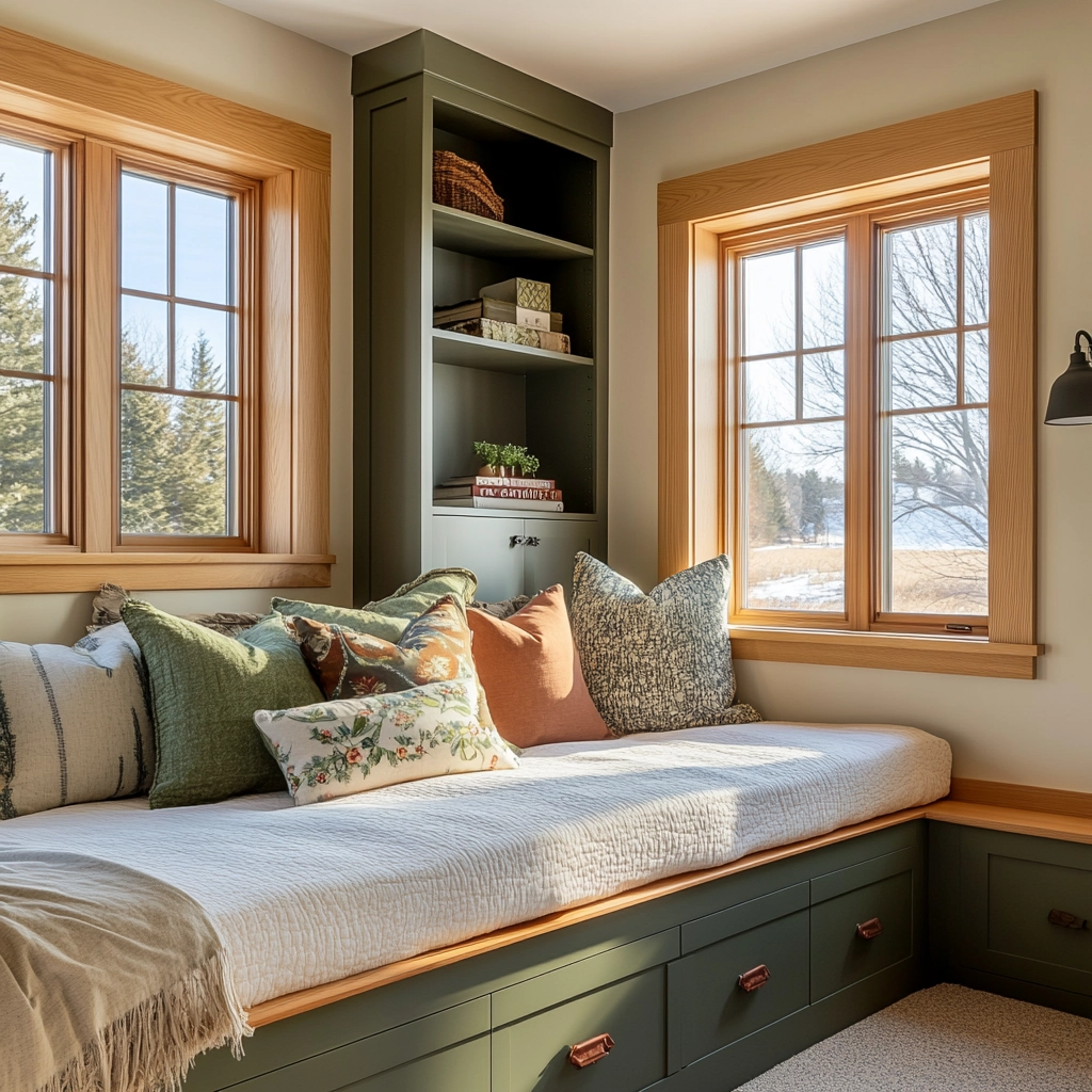 colorful farmhouse bedroom 70