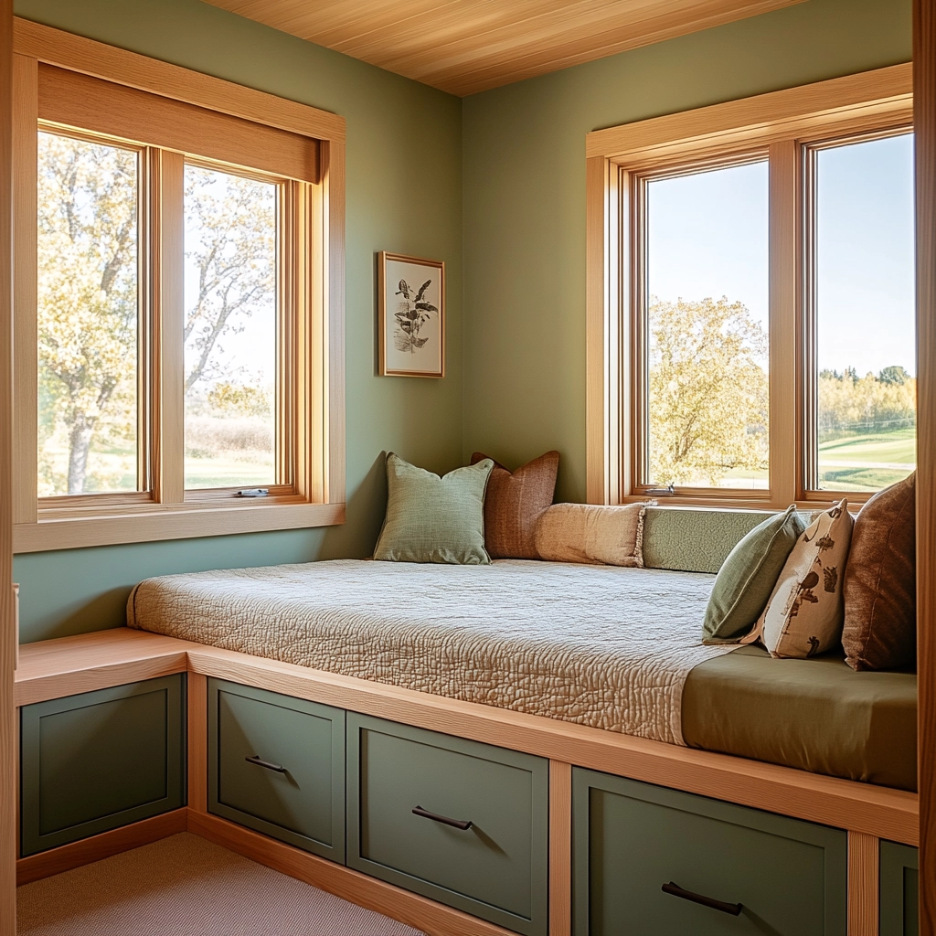colorful farmhouse bedroom 71