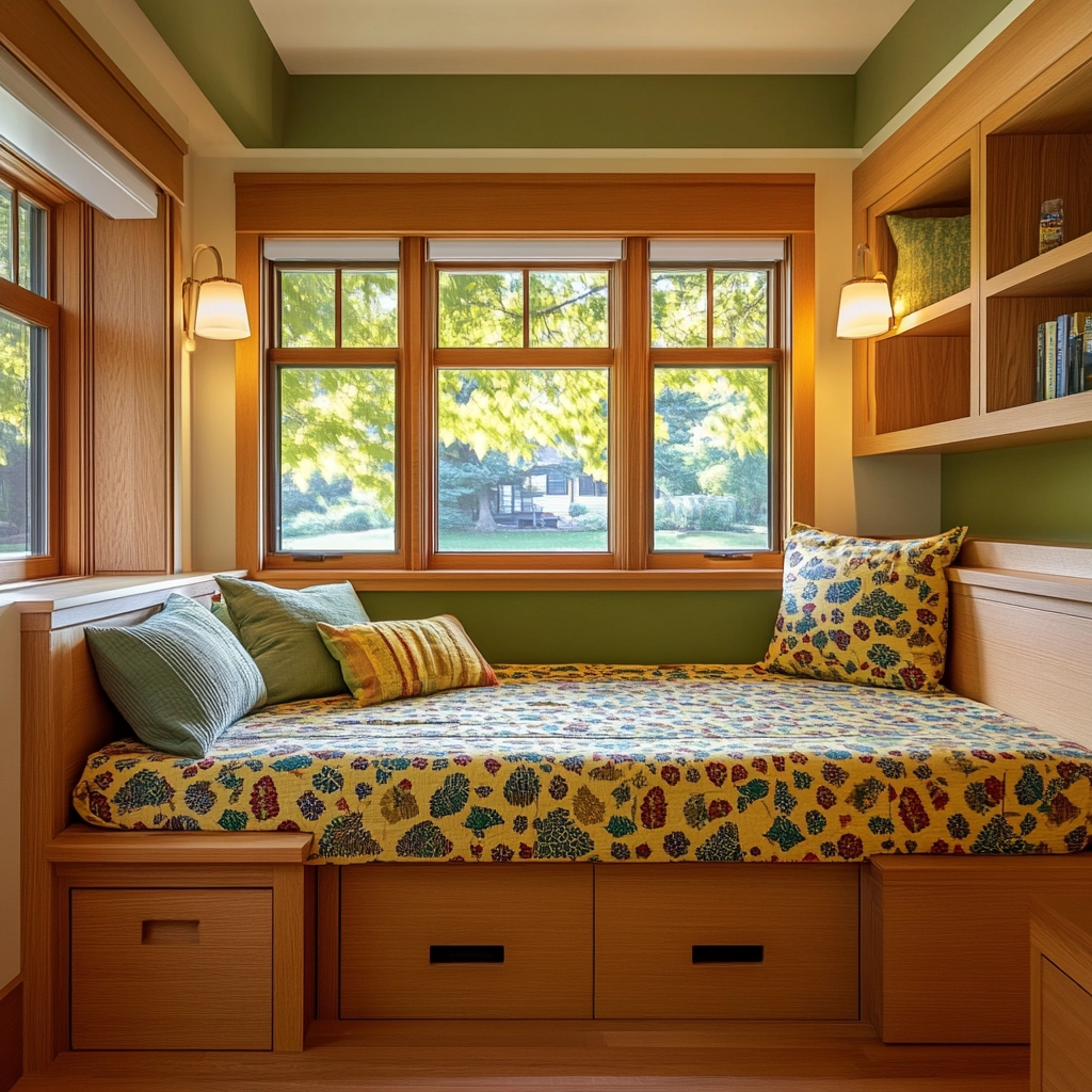 colorful farmhouse bedroom 72