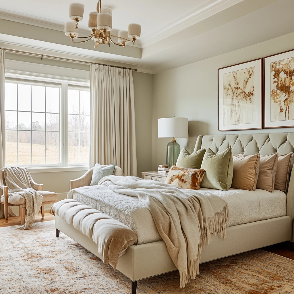 colorful farmhouse bedroom 75