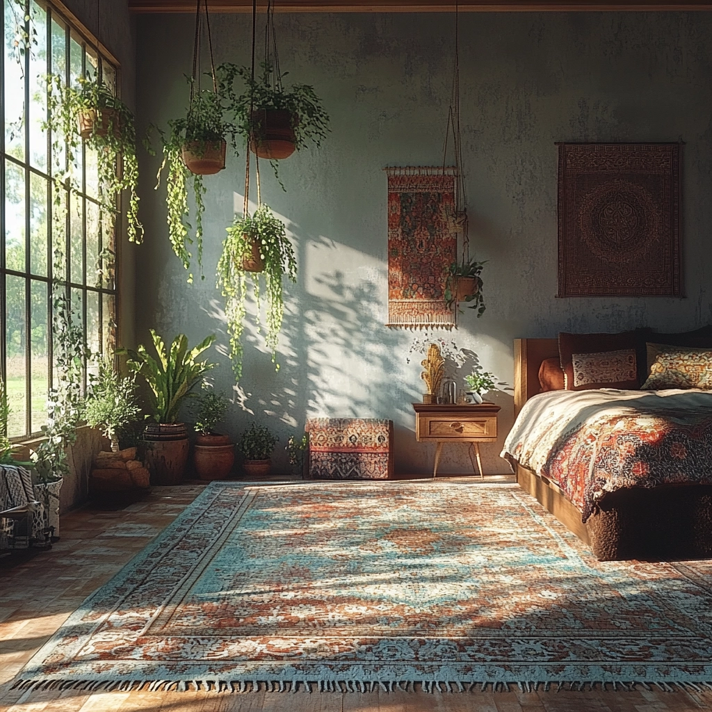 contemporary farmhouse bedroom 14