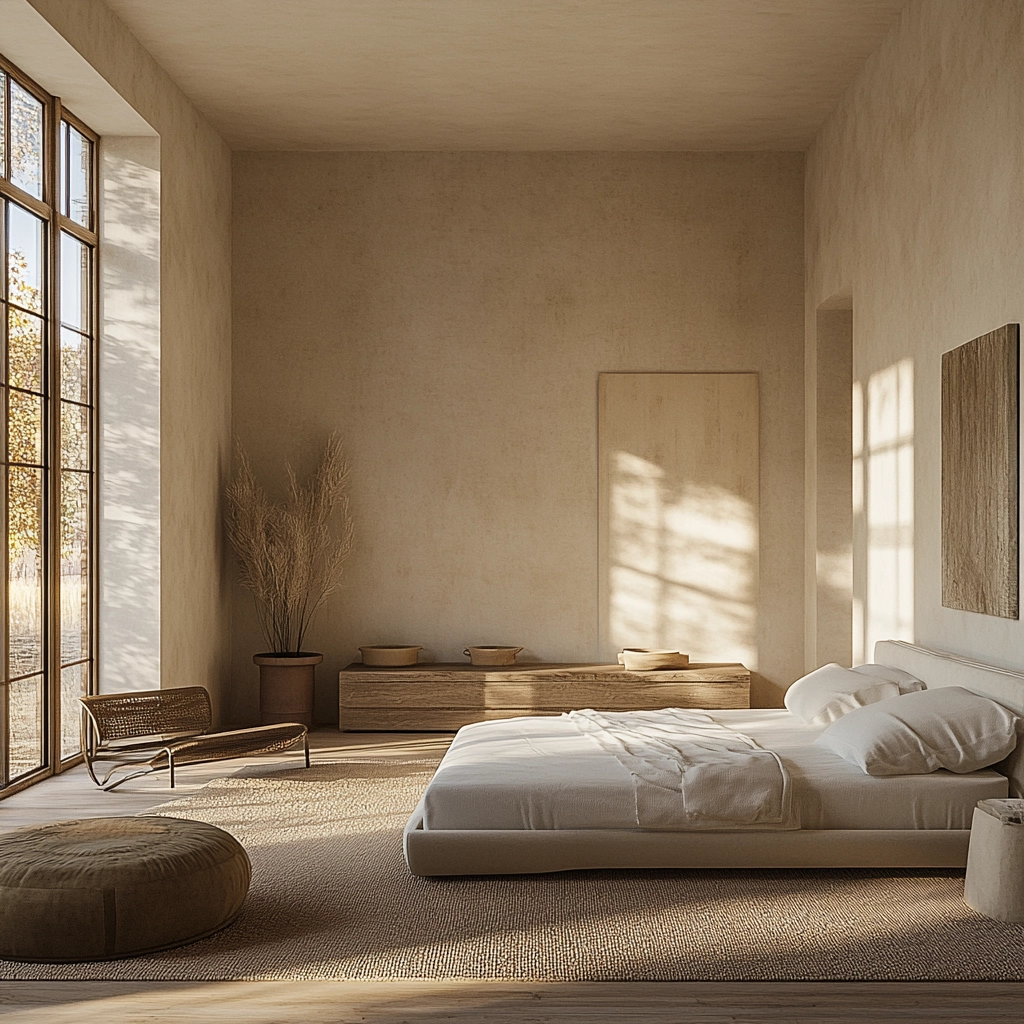 contemporary farmhouse bedroom 29