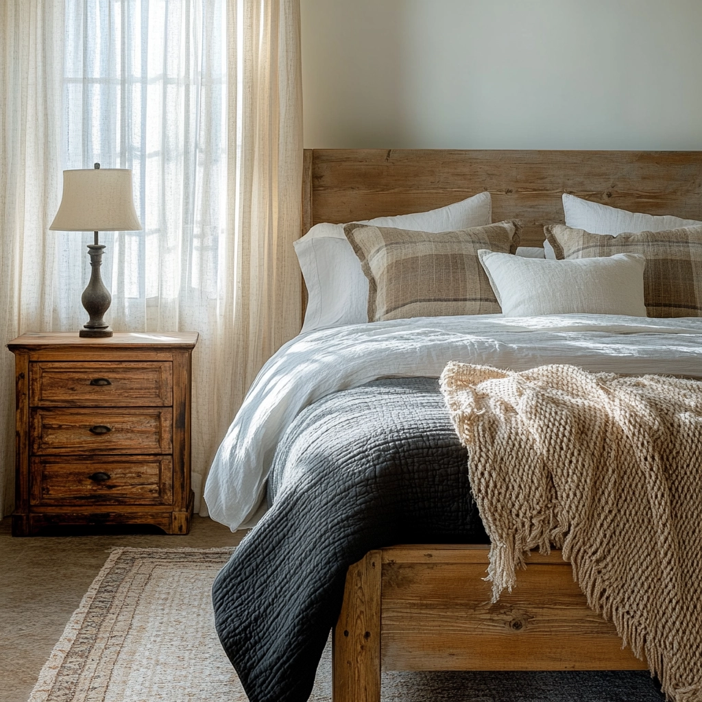 contemporary farmhouse bedroom 3