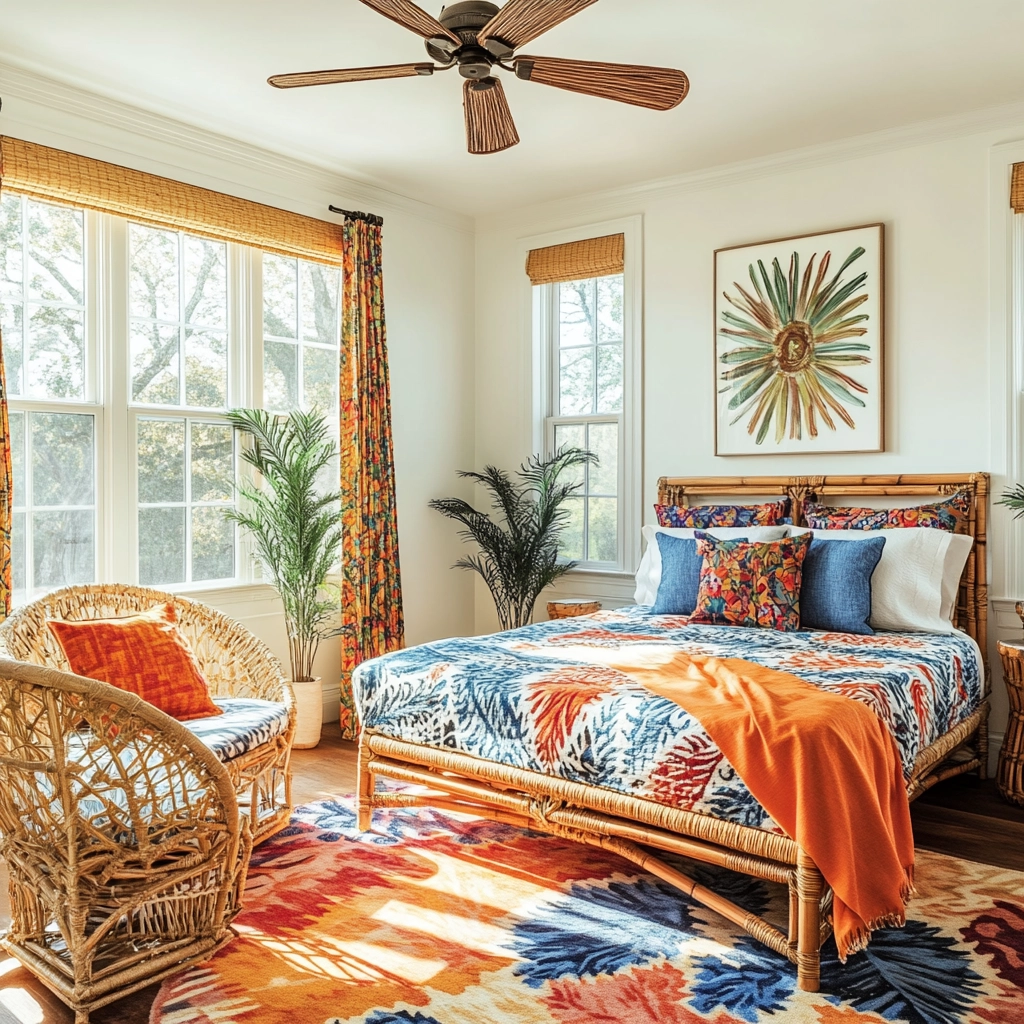 contemporary farmhouse bedroom 33