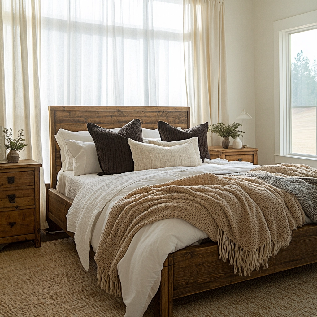 contemporary farmhouse bedroom 4