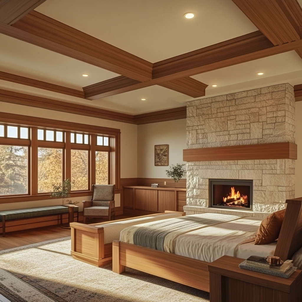 contemporary farmhouse bedroom 42