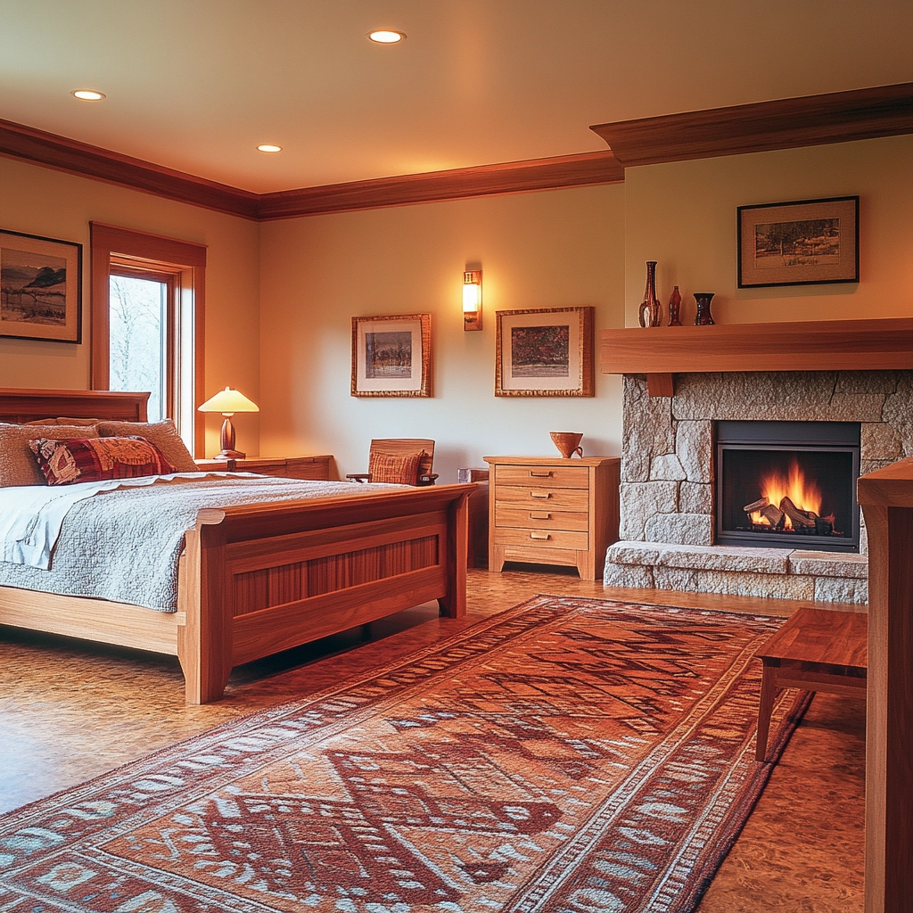 contemporary farmhouse bedroom 44