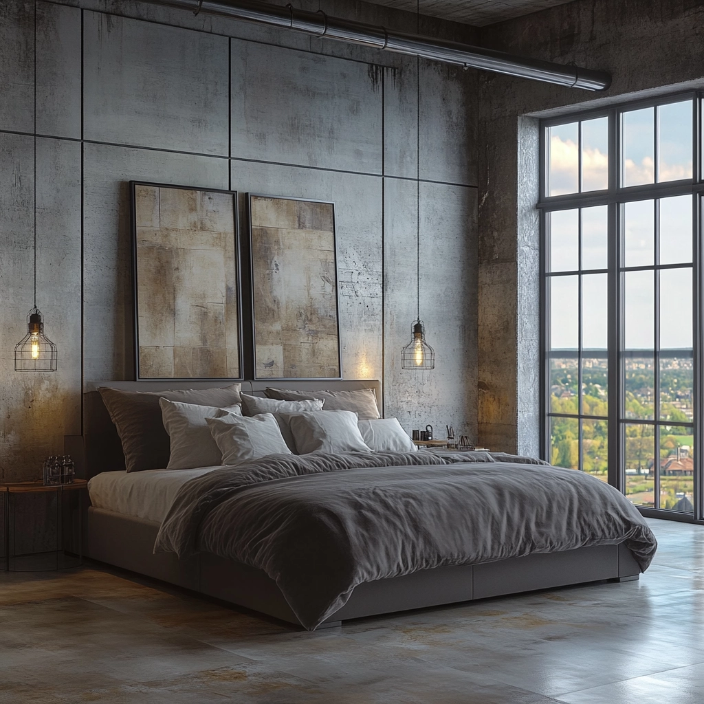 contemporary farmhouse bedroom 46