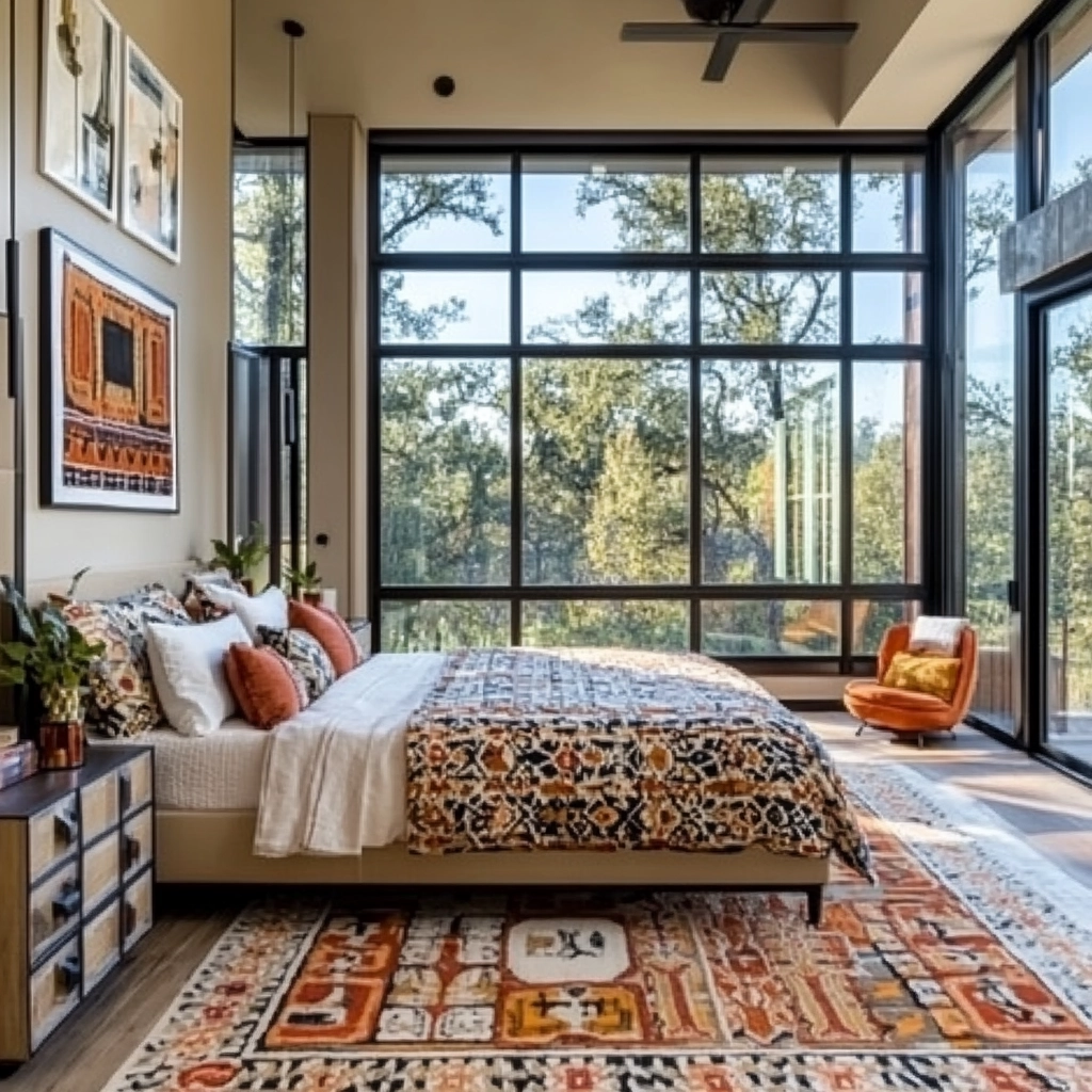 contemporary farmhouse bedroom 52