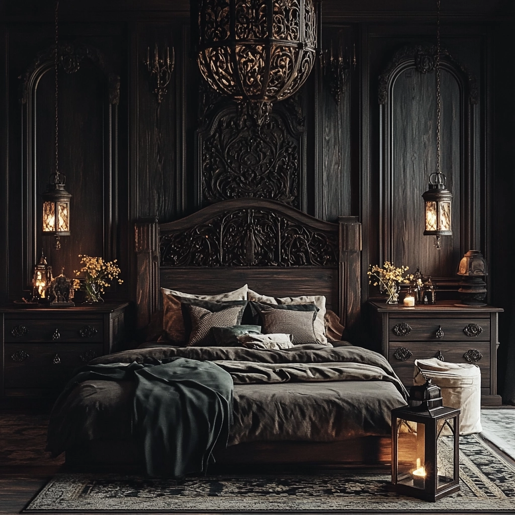 contemporary farmhouse bedroom 53