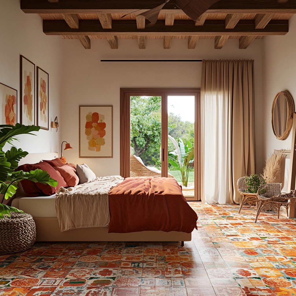 contemporary farmhouse bedroom 57