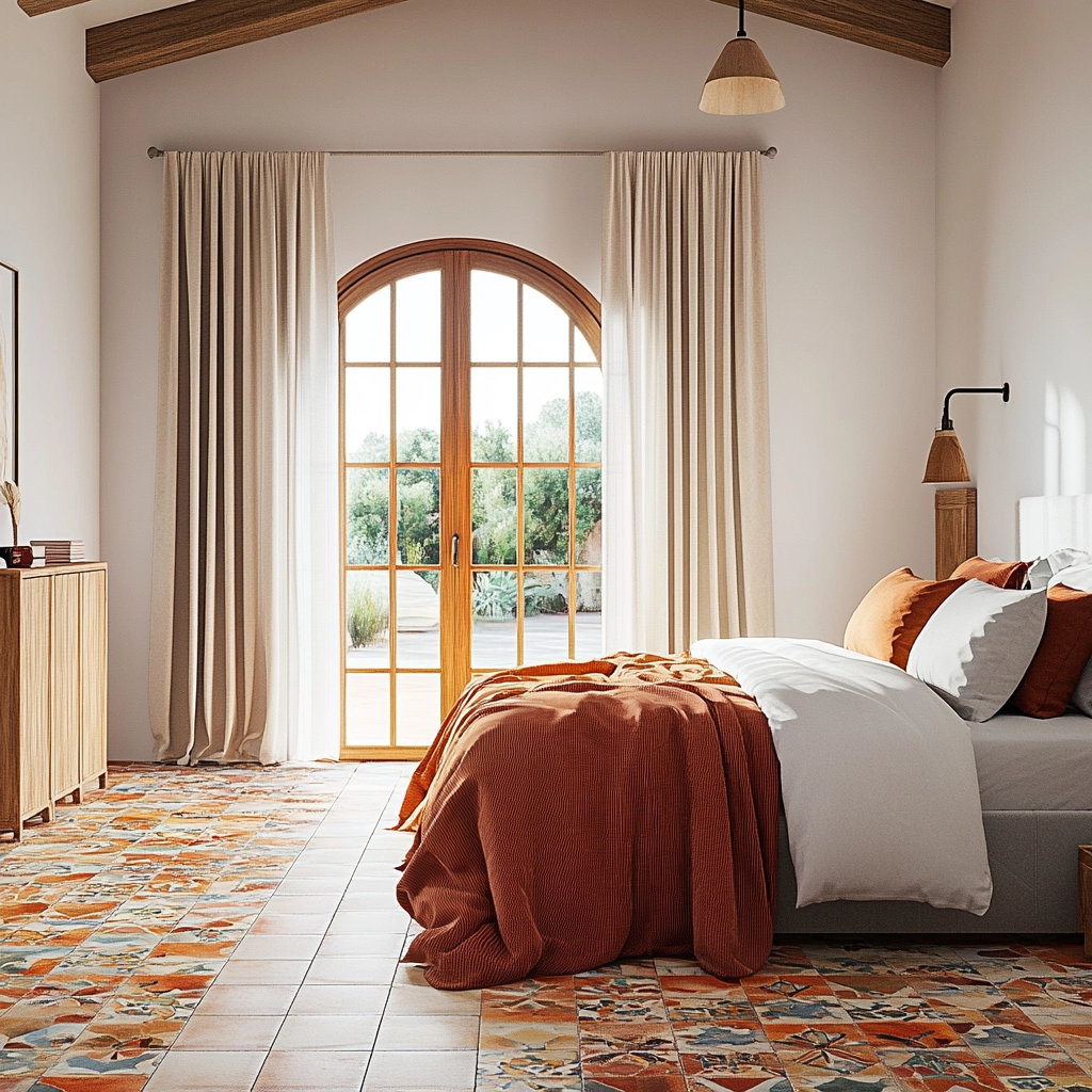 contemporary farmhouse bedroom 59