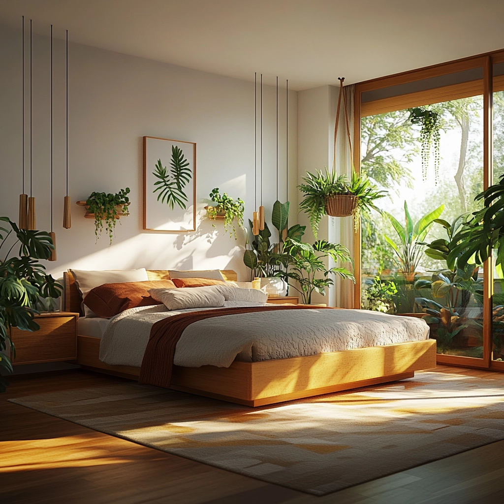 contemporary farmhouse bedroom 79