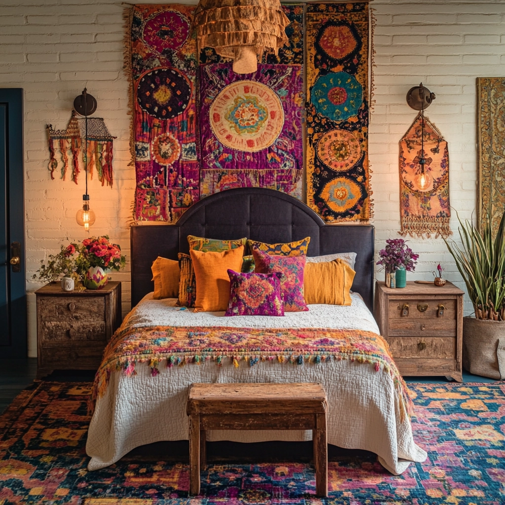 cosy farmhouse bedroom 13