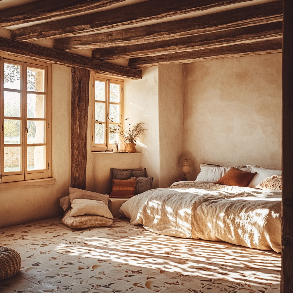 cosy farmhouse bedroom 34