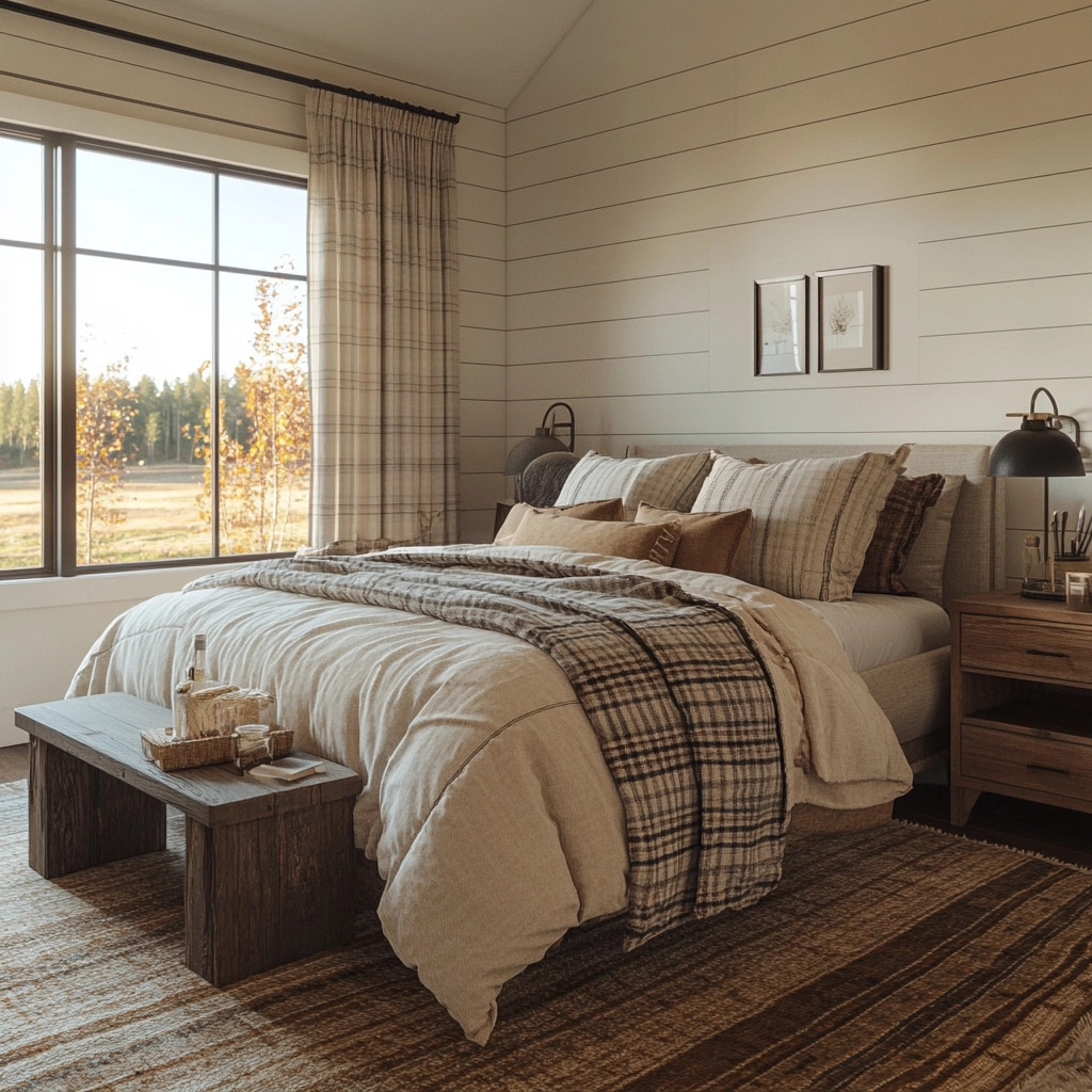 cosy farmhouse bedroom 37
