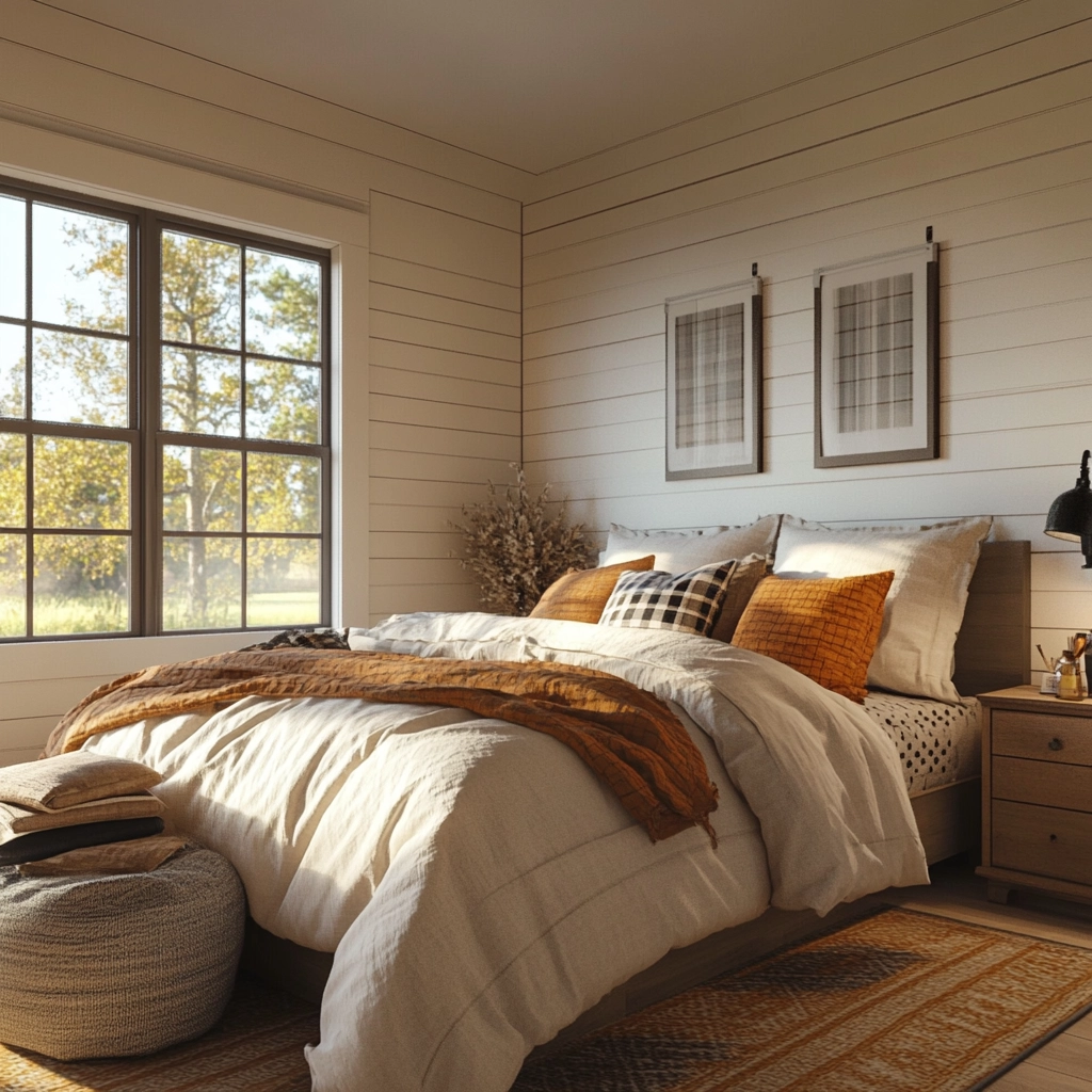 cosy farmhouse bedroom 38