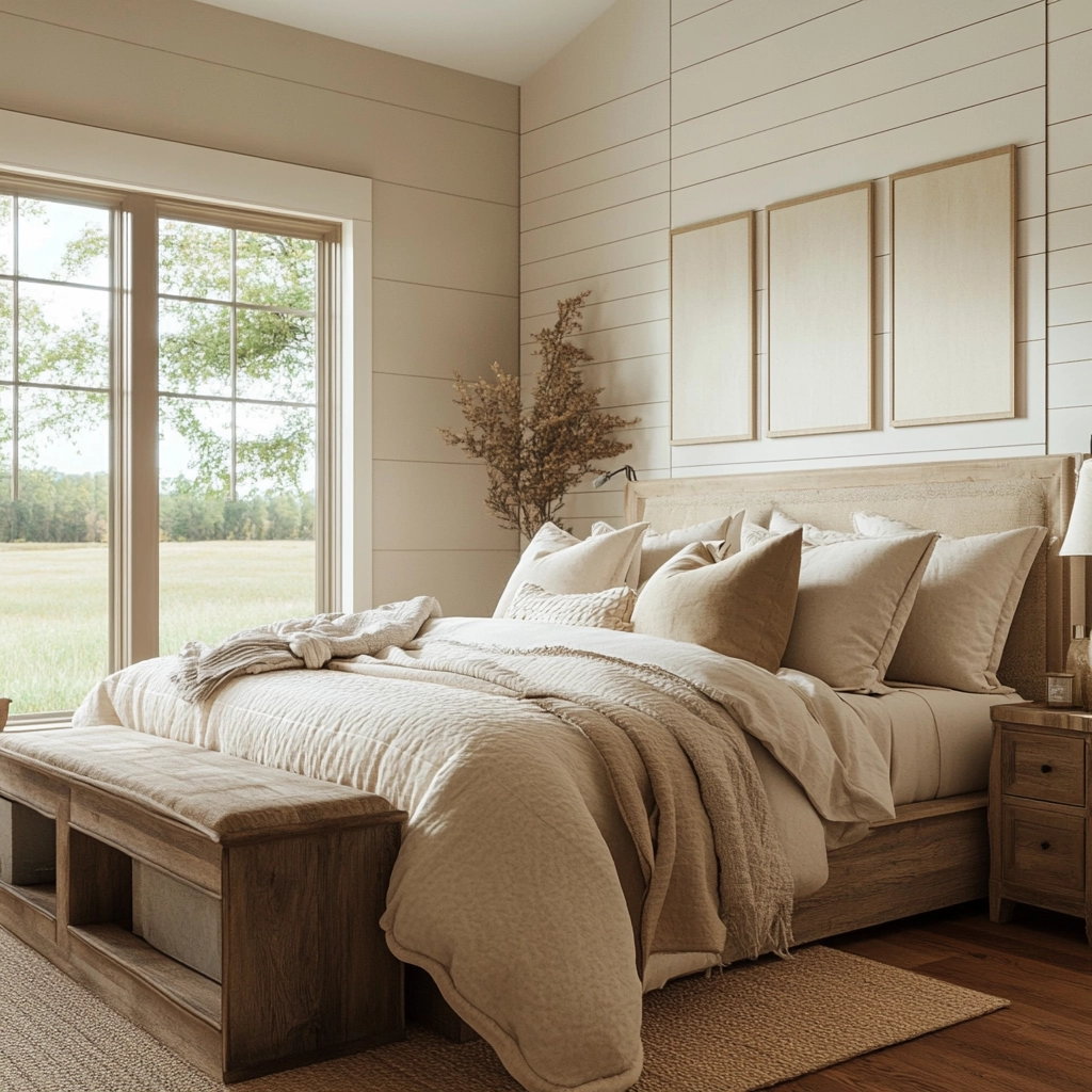cosy farmhouse bedroom 39