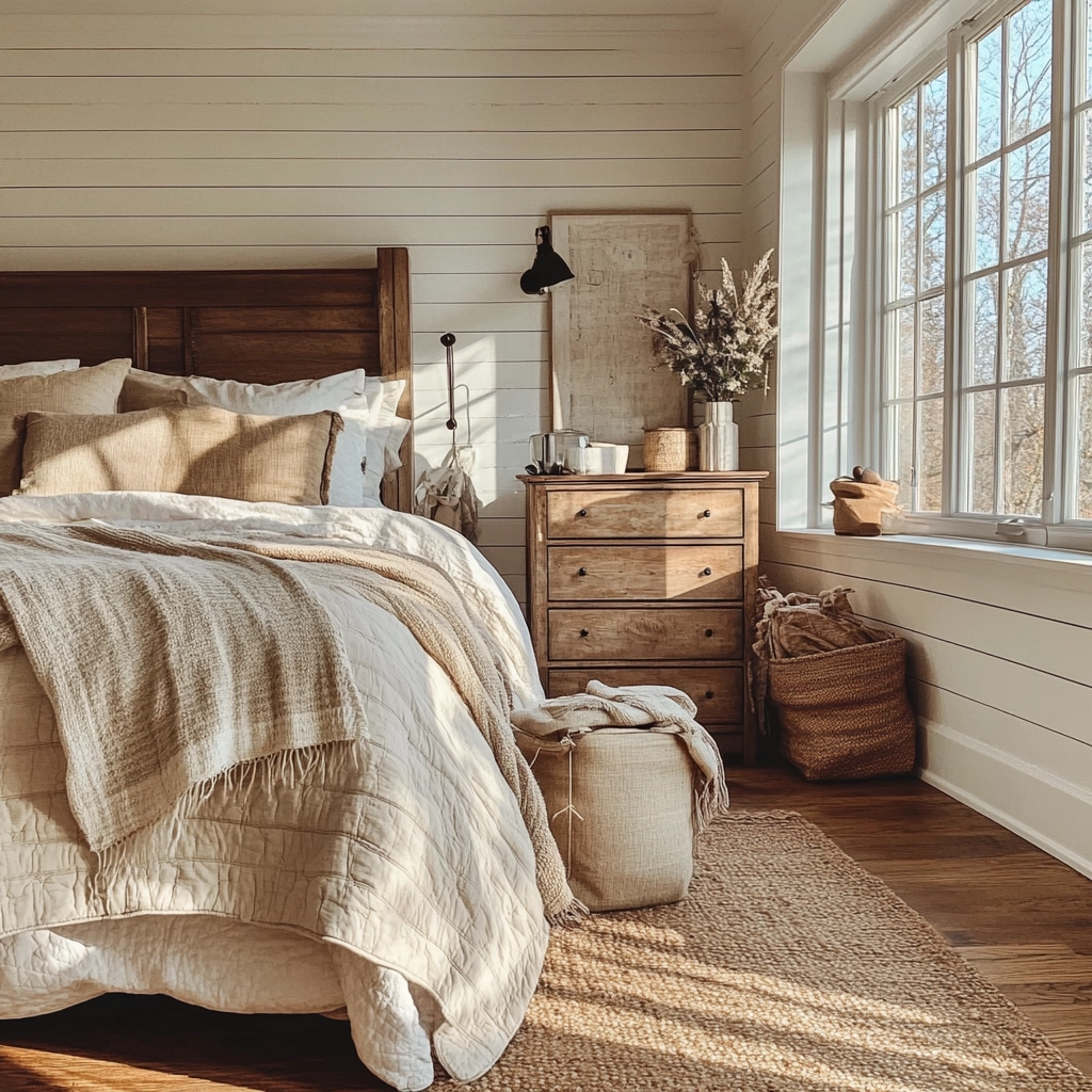 cosy farmhouse bedroom 40