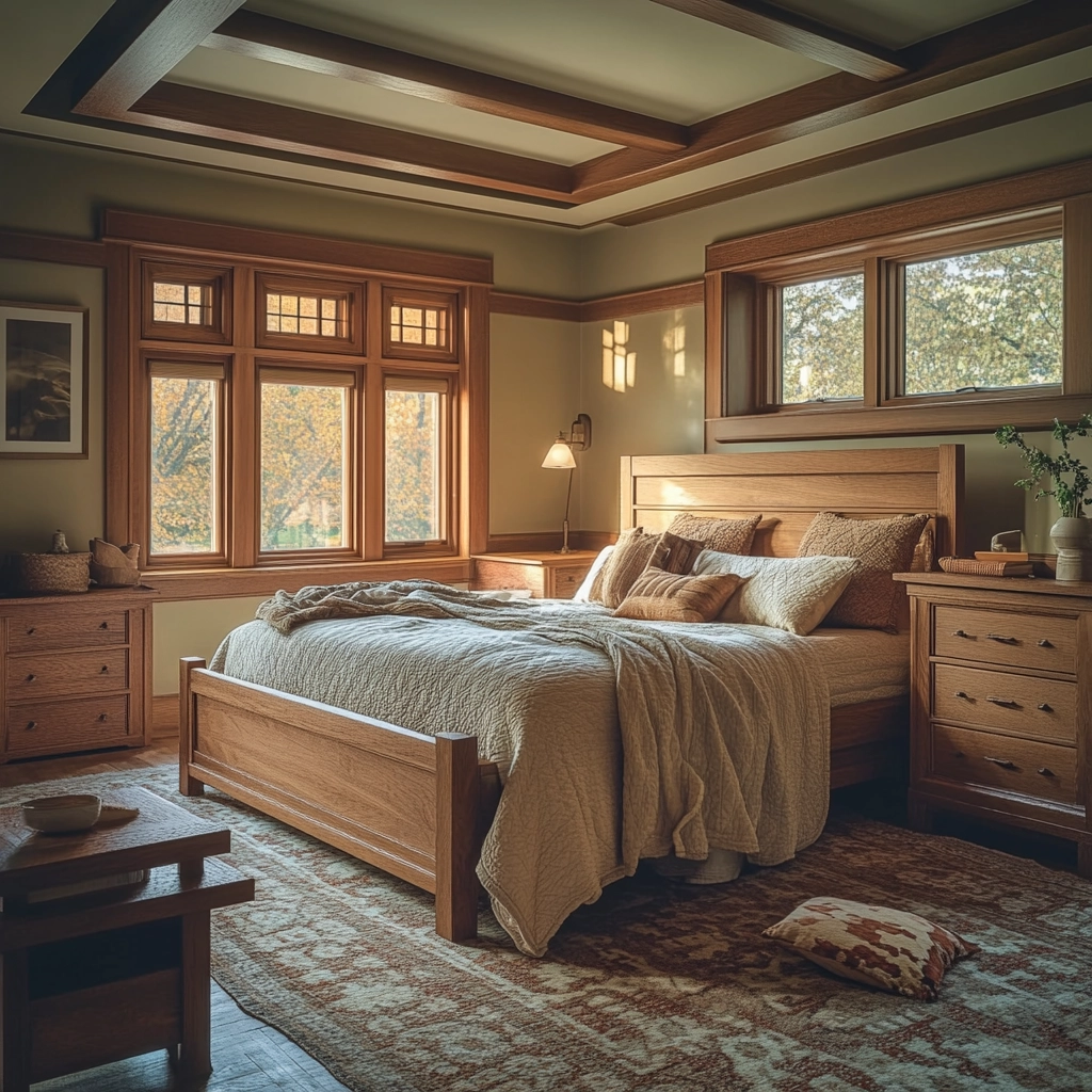 cosy farmhouse bedroom 53