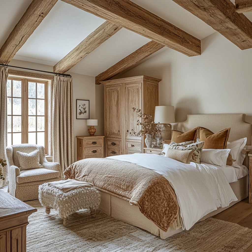 cosy farmhouse bedroom 77