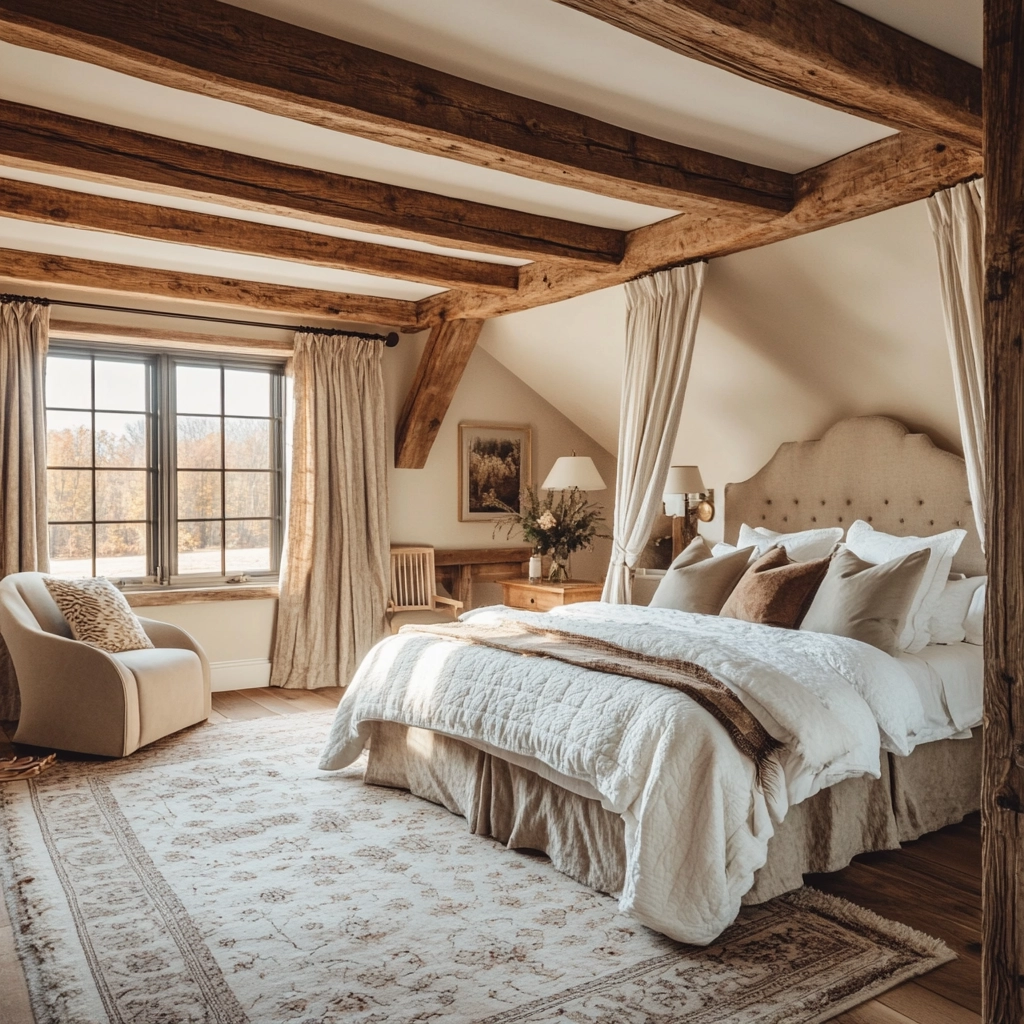 cosy farmhouse bedroom 79