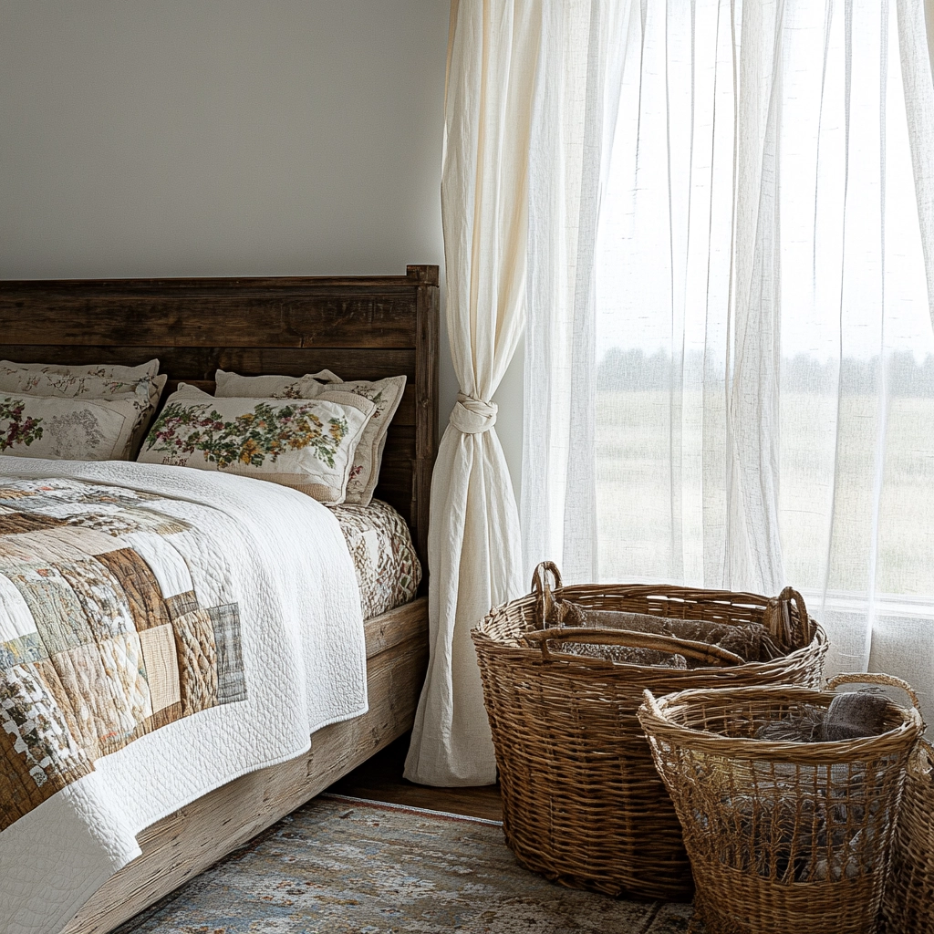 country bedroom ideas farmhouse rustic 1