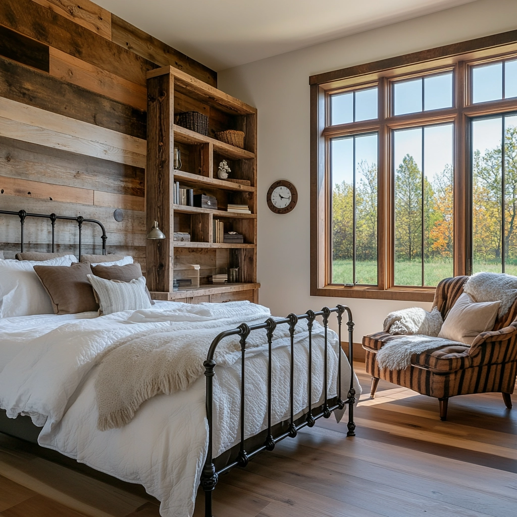 country bedroom ideas farmhouse rustic 13