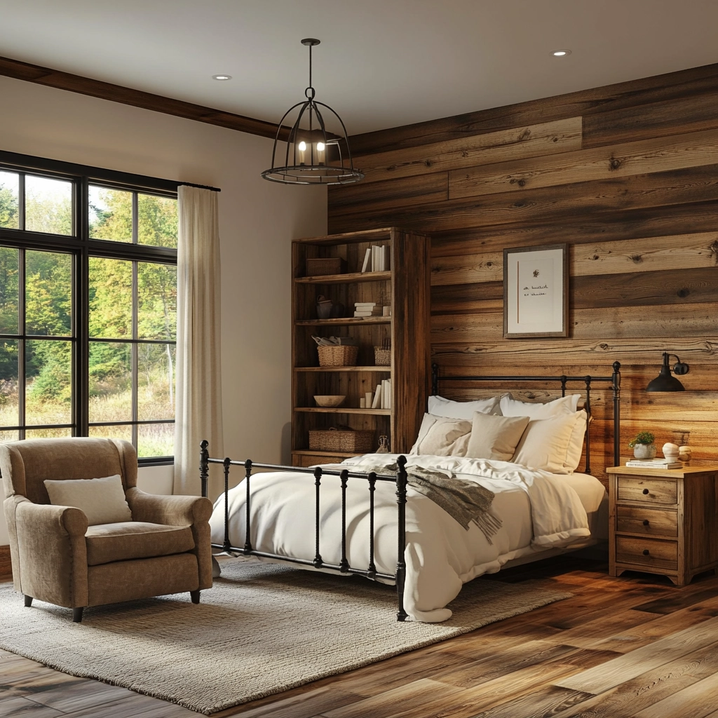country bedroom ideas farmhouse rustic 14