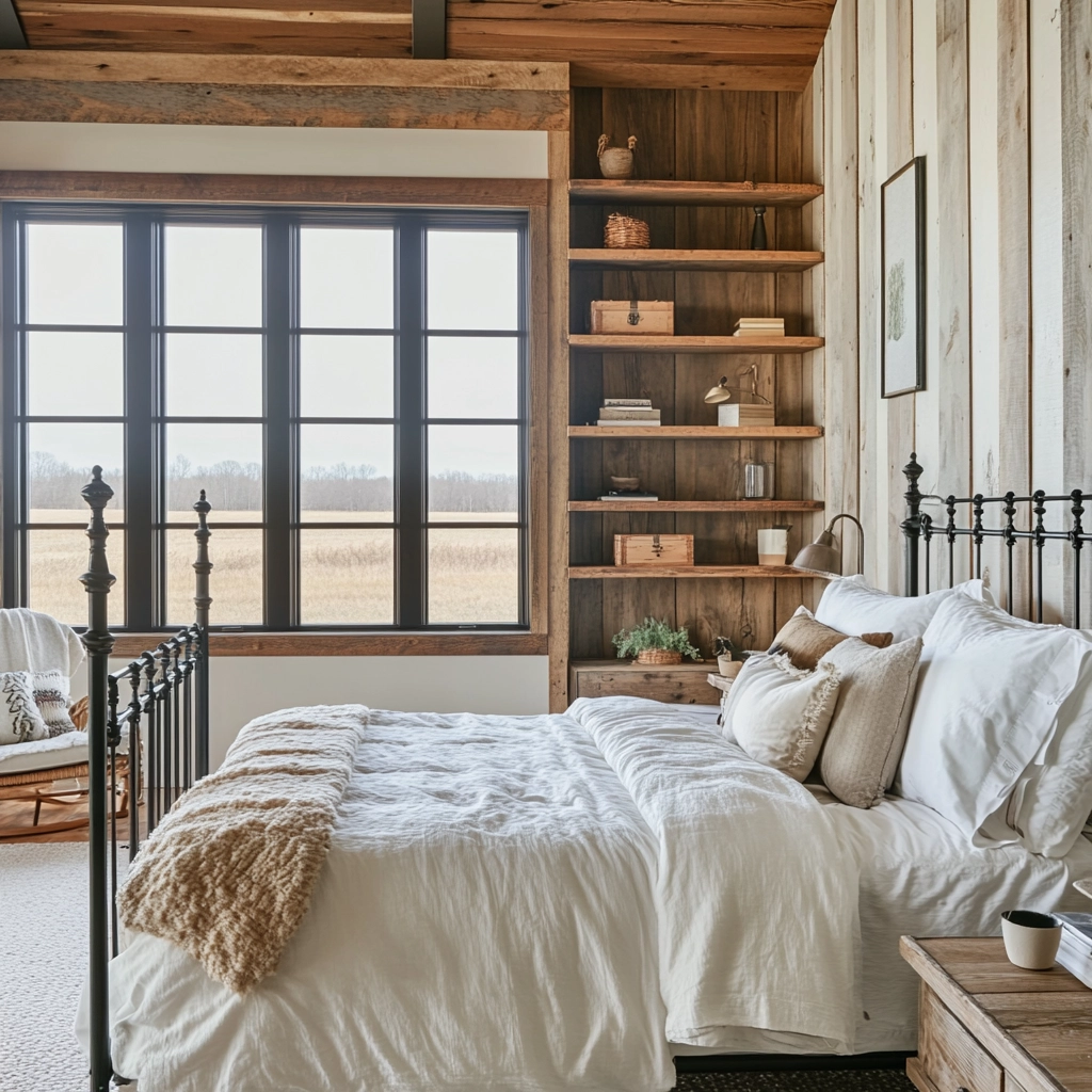 country bedroom ideas farmhouse rustic 15