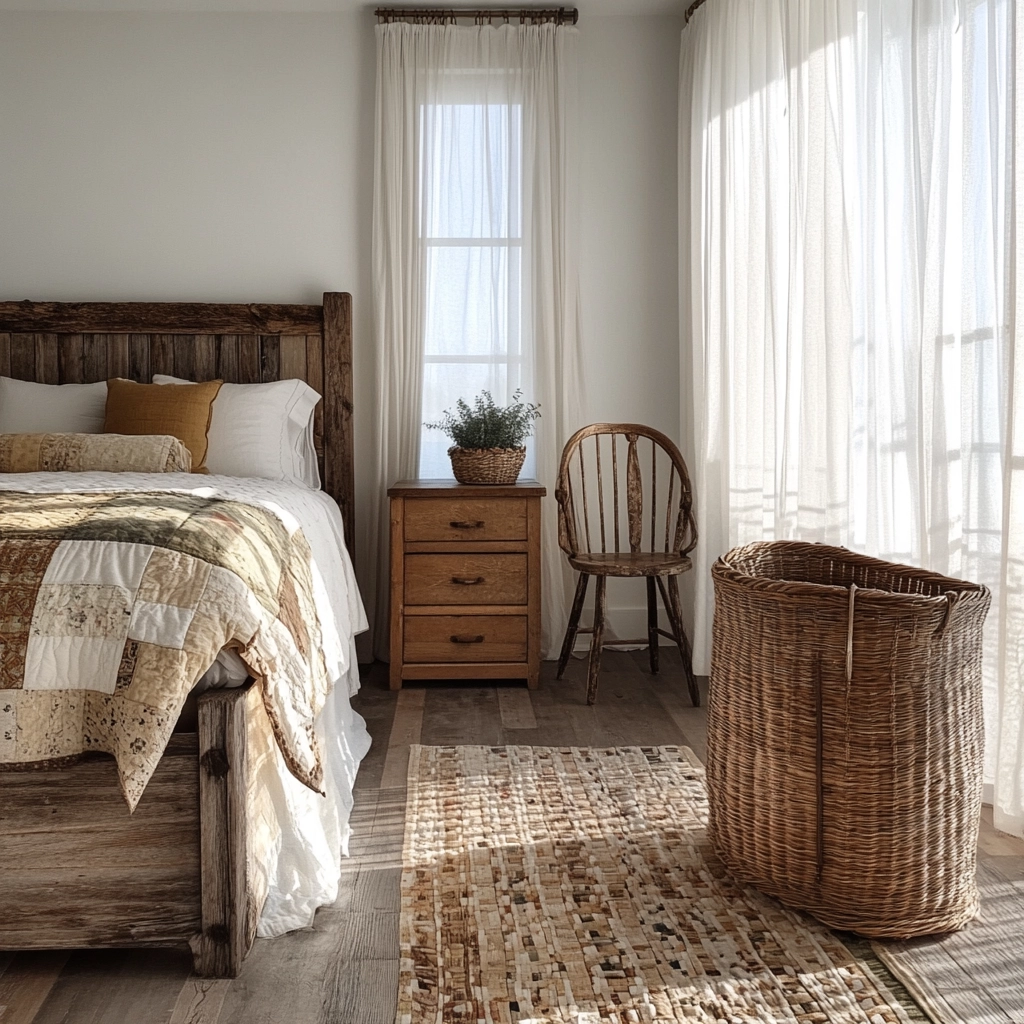 country bedroom ideas farmhouse rustic 4