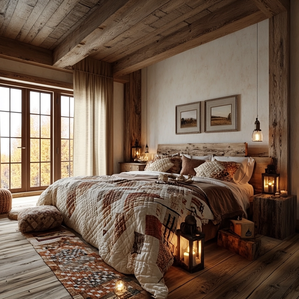 country bedroom ideas farmhouse rustic 57