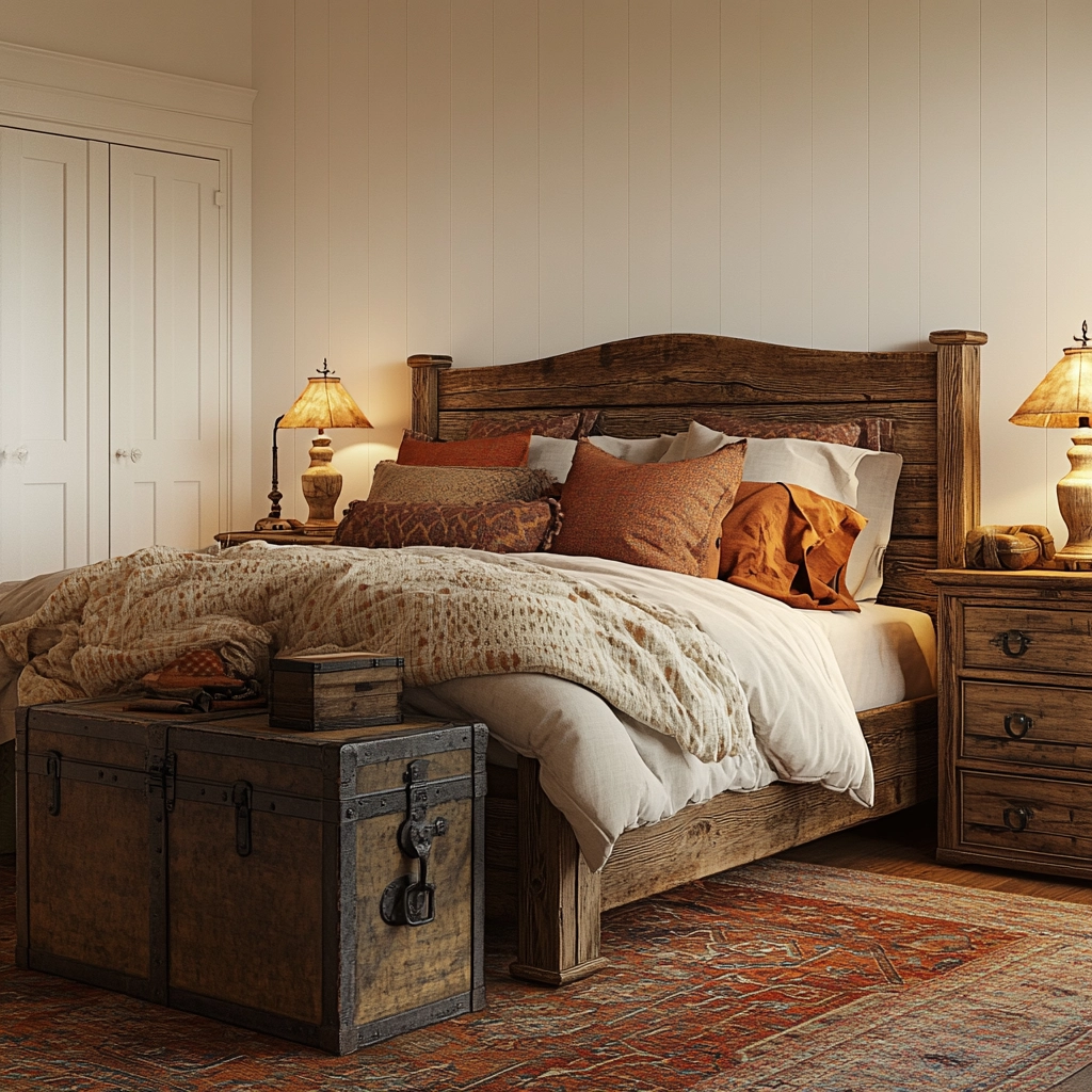 country bedroom ideas farmhouse rustic 65