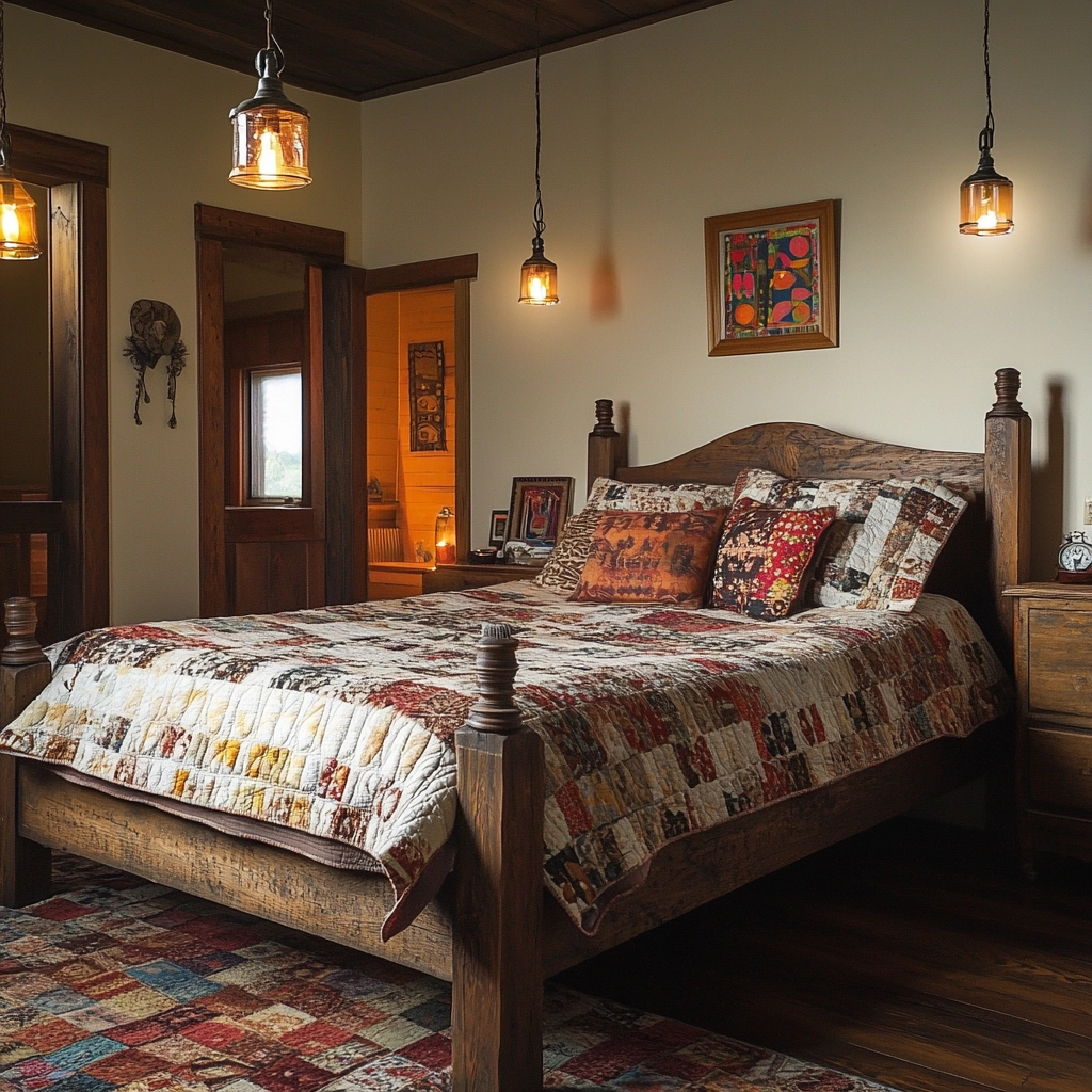 country bedroom ideas farmhouse rustic 76