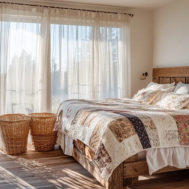 country cottage bedroom farmhouse style 1