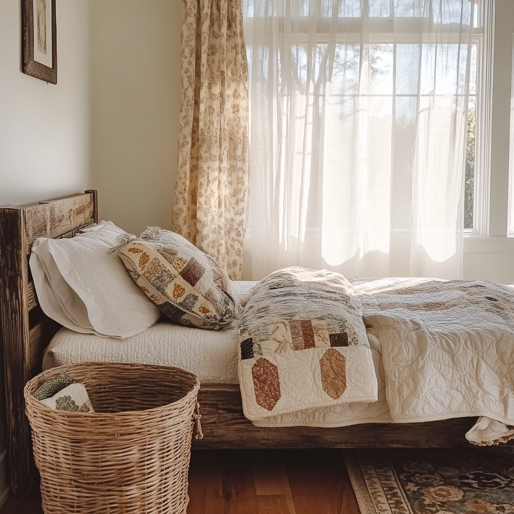 country cottage bedroom farmhouse style 2