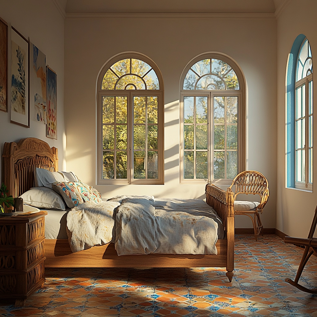 country cottage bedroom farmhouse style 49