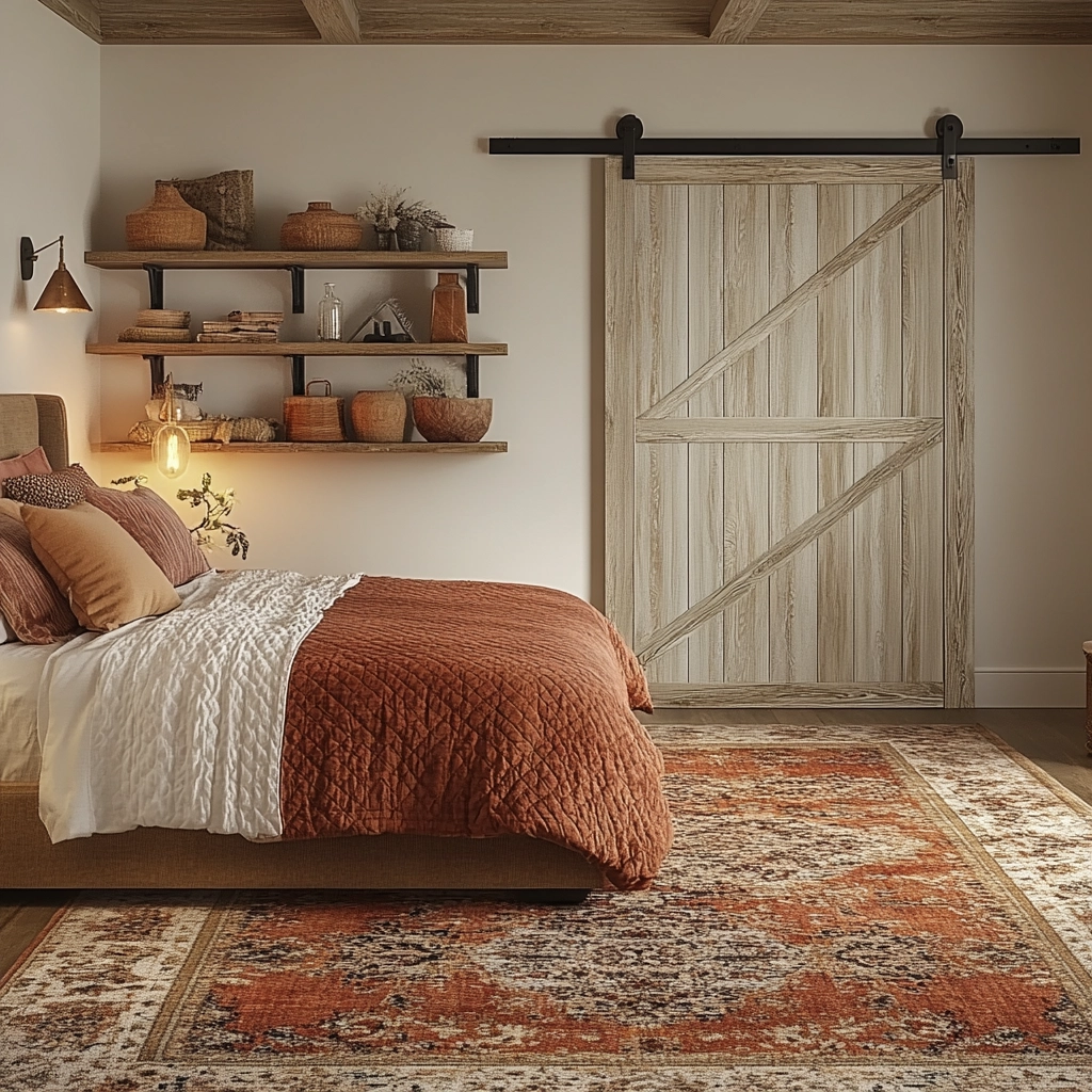 country cottage bedroom farmhouse style 74