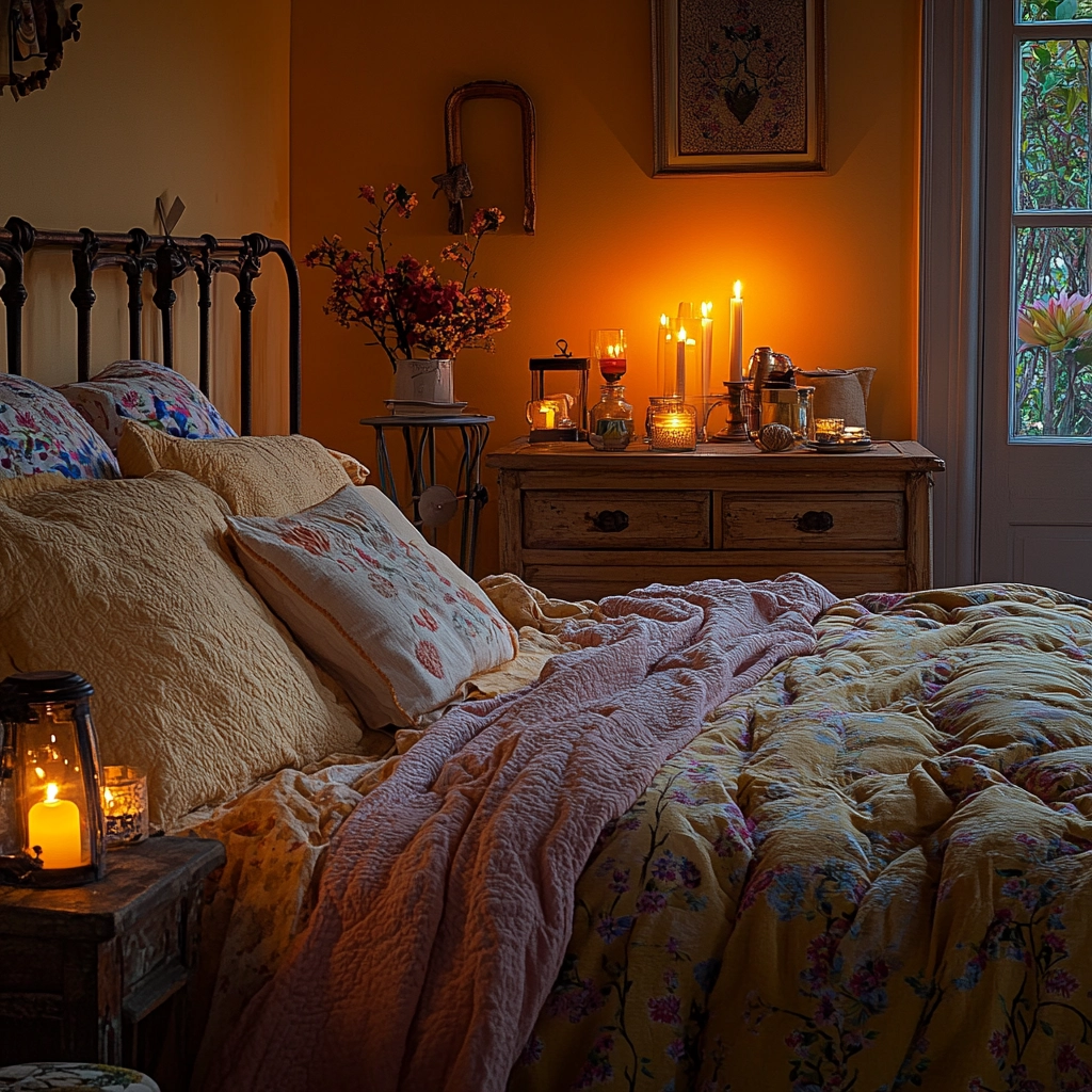 country cottage bedroom farmhouse style 77