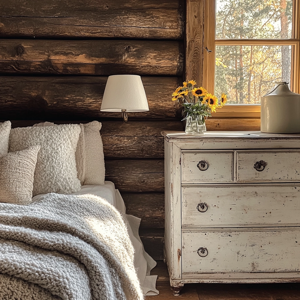cozy cottage bedroom farmhouse style 11