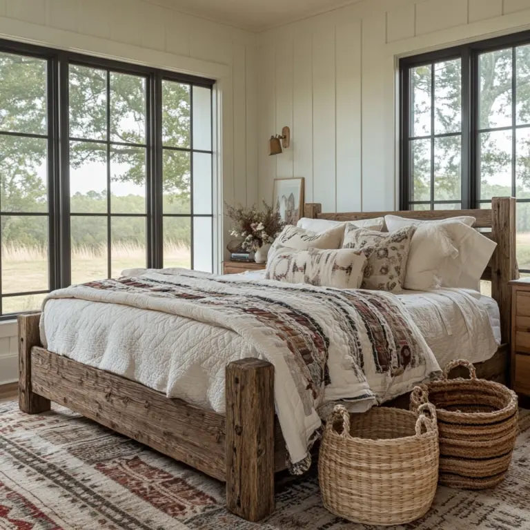 cozy farmhouse bedroom 1