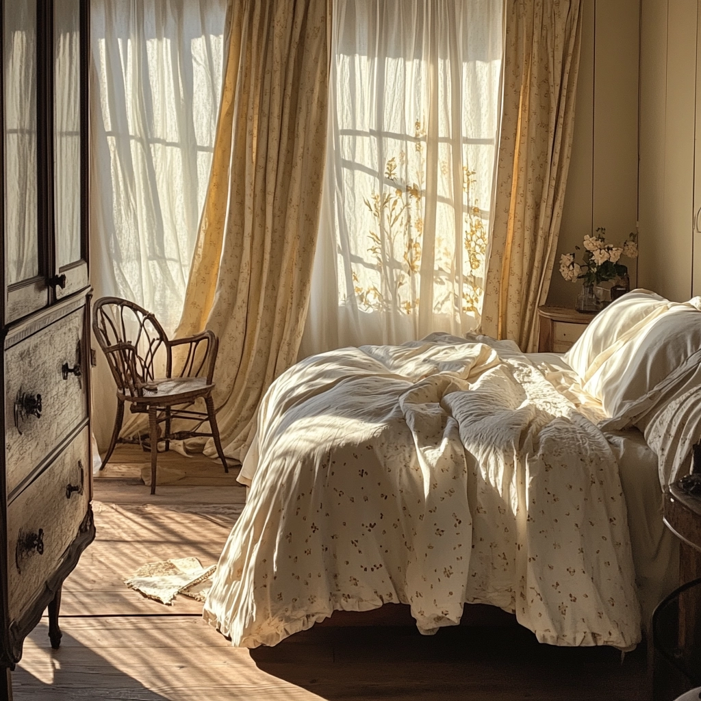 cozy farmhouse bedroom ideas 17