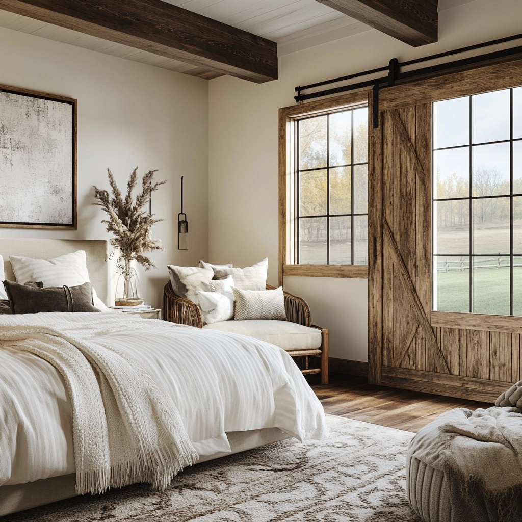 cozy farmhouse bedroom ideas 41