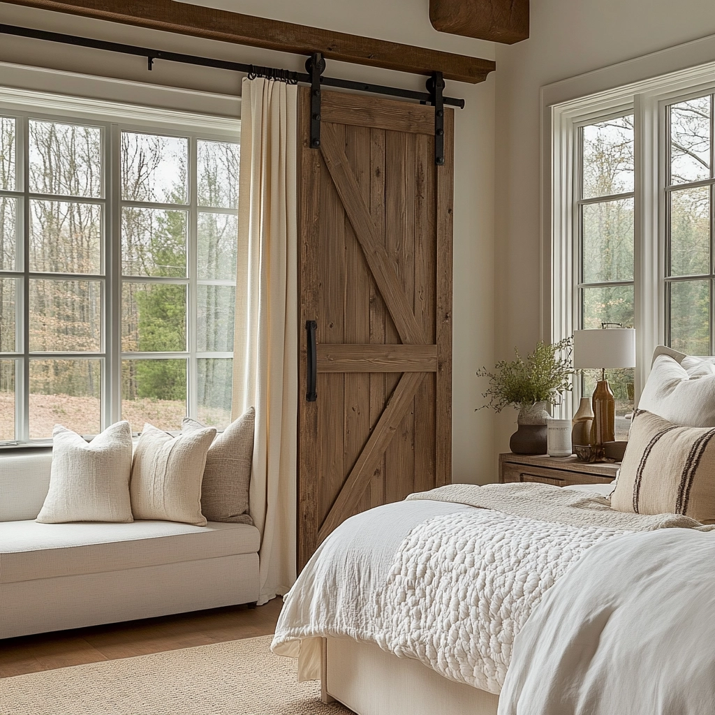 cozy farmhouse bedroom ideas 44