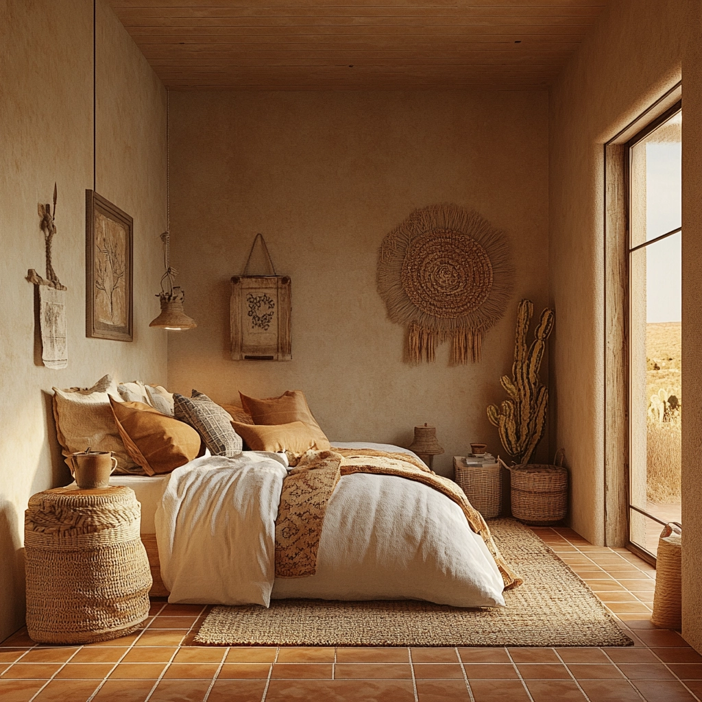 cozy farmhouse bedroom ideas 74