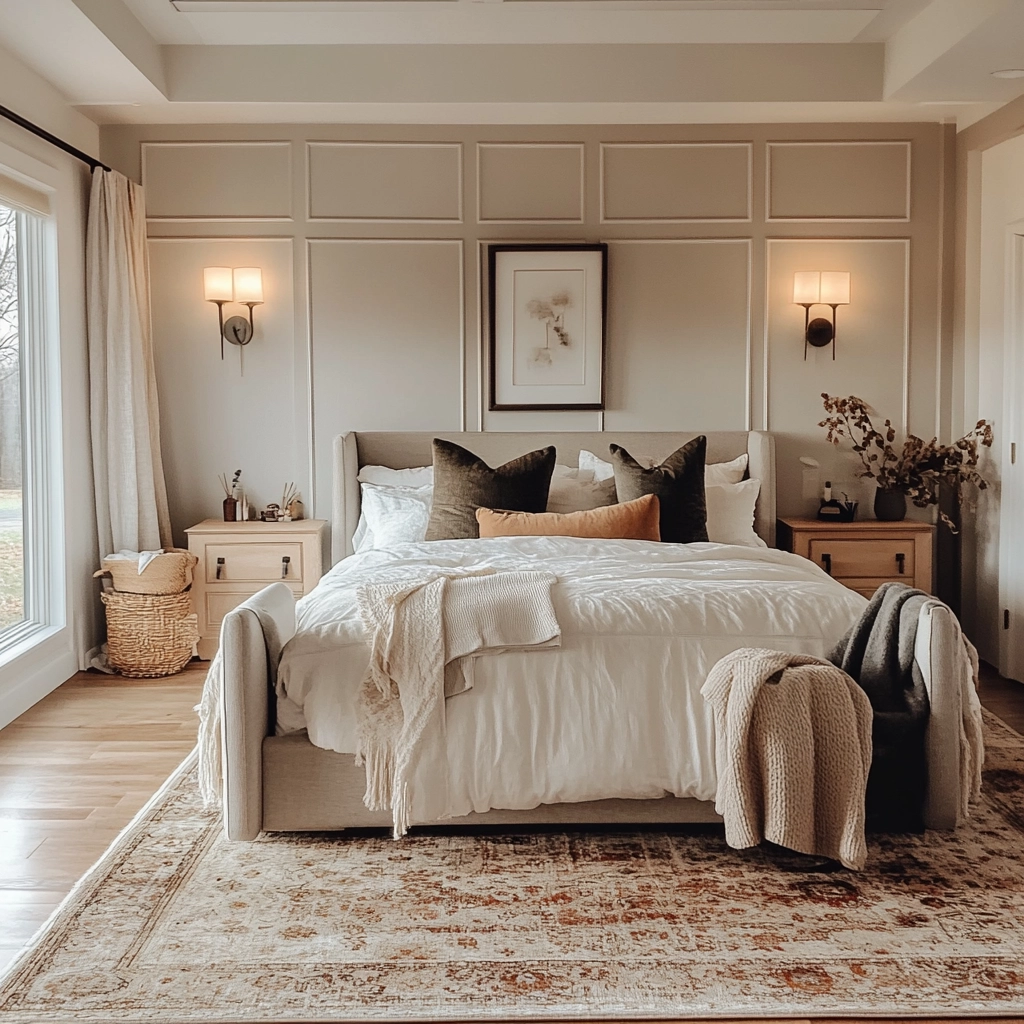 cozy farmhouse bedroom ideas 79