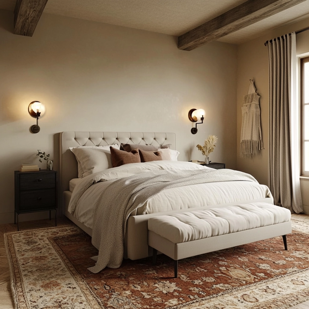 cozy farmhouse bedroom ideas 80