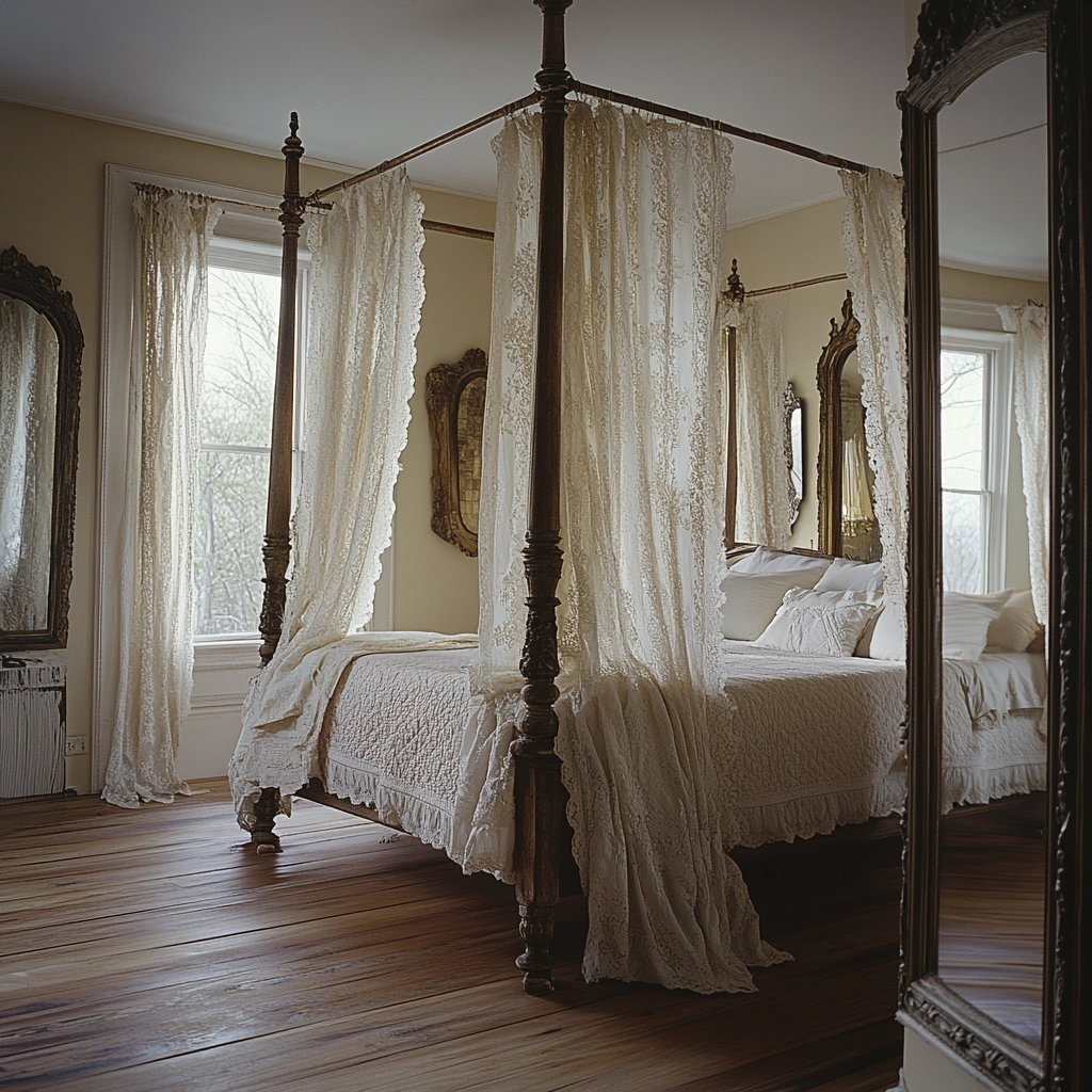 cozy farmhouse bedroom ideas romantic 14